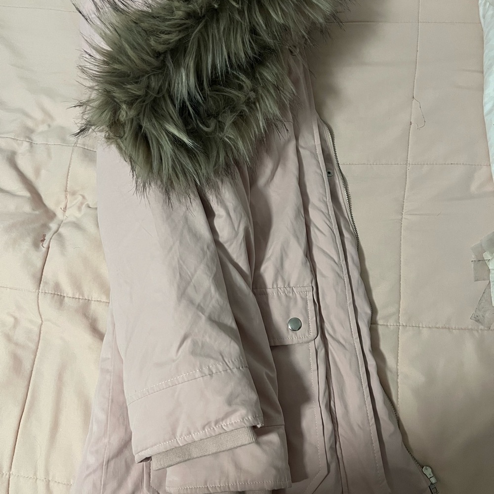 Forever 21 jacket baby pink size small